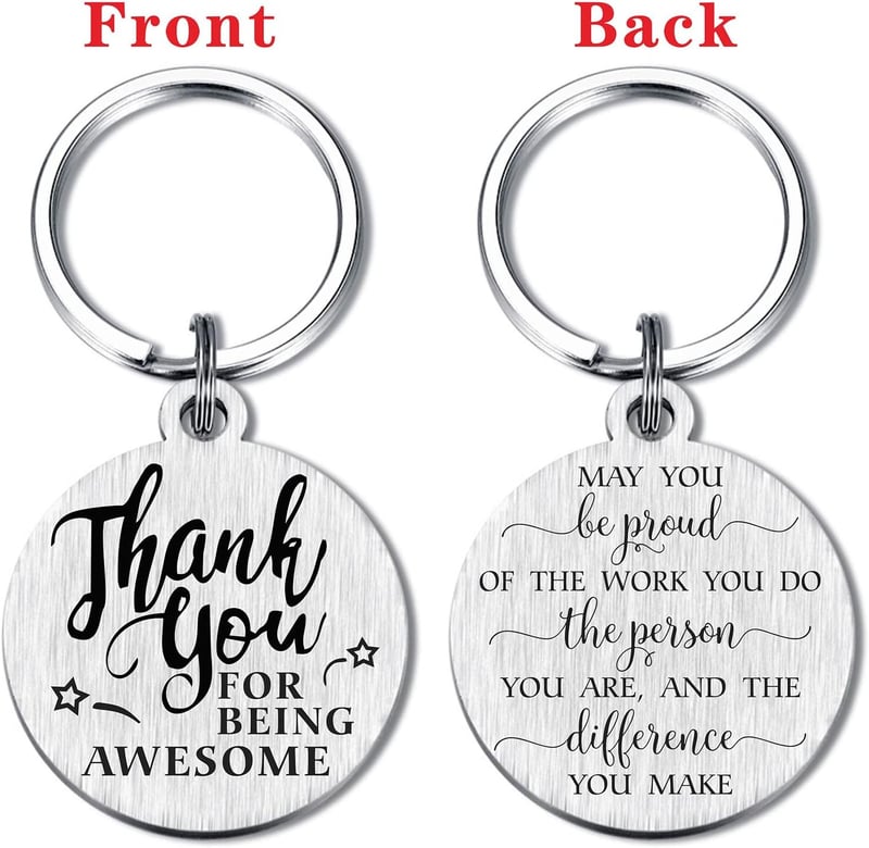 Employee Appreciation Keychain Gift for Work Anniversary
