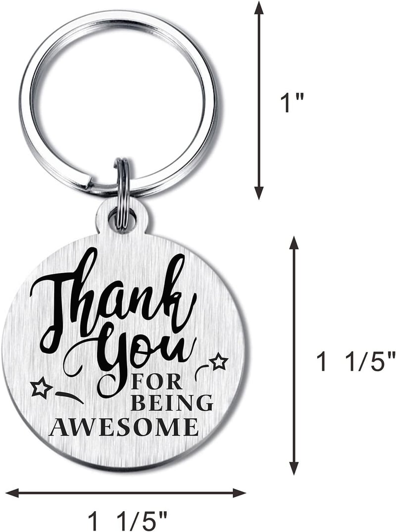 Employee Appreciation Keychain Gift for Work Anniversary