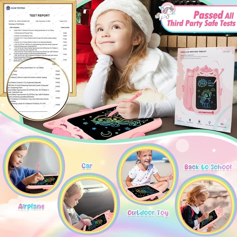 LCD Writing Tablet for Kids - Educational Gift for Ages 1-5