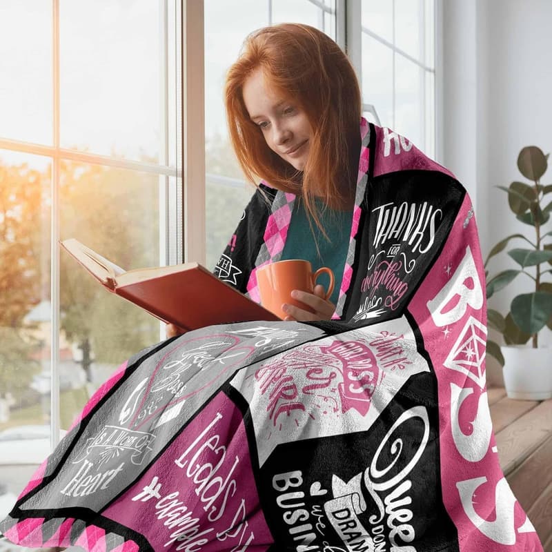 Boss Lady Appreciation Blanket Gift for Mother's Day, 60
