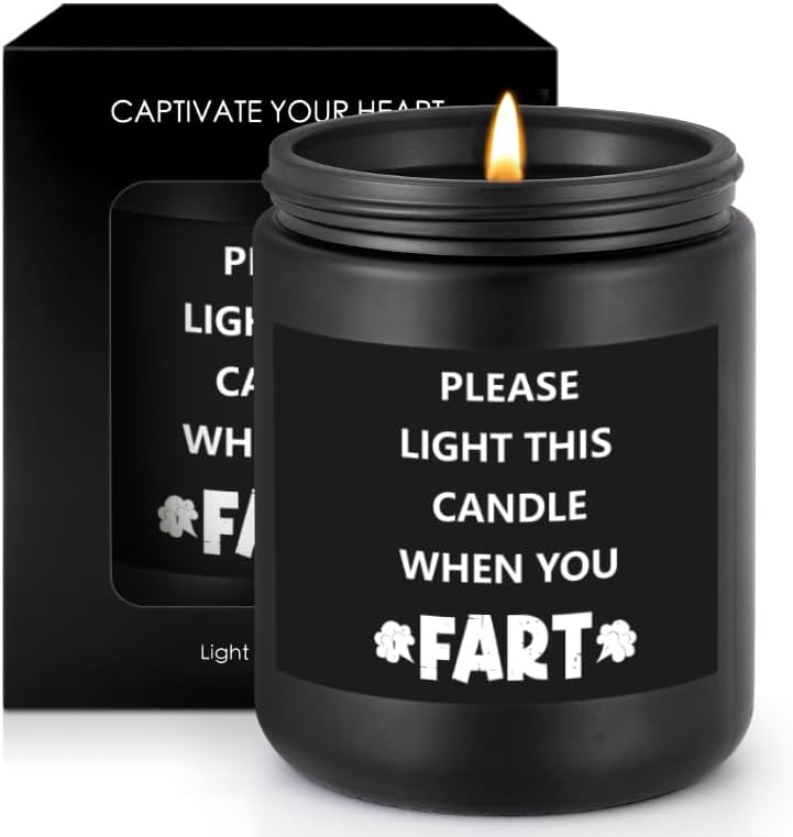 Funny Scented Candle - Unique Gag Gift for Christmas