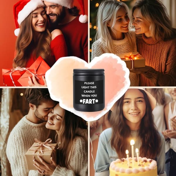 Funny Scented Candle - Unique Gag Gift for Christmas