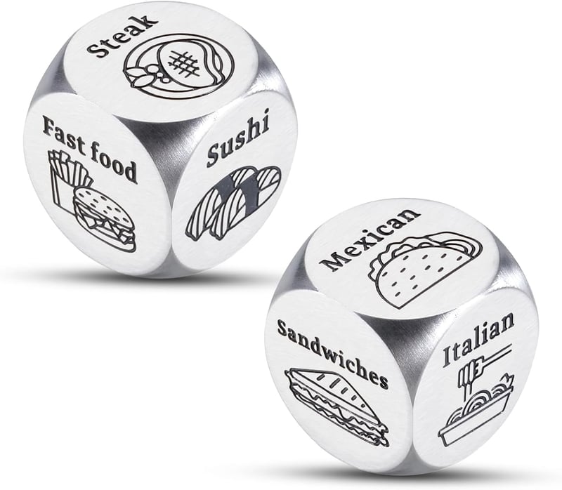 10th Anniversary Food Decision Dice for Couples