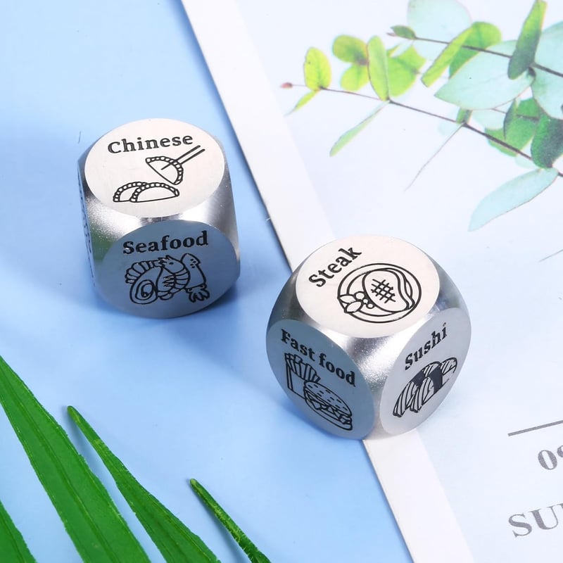 10th Anniversary Food Decision Dice for Couples