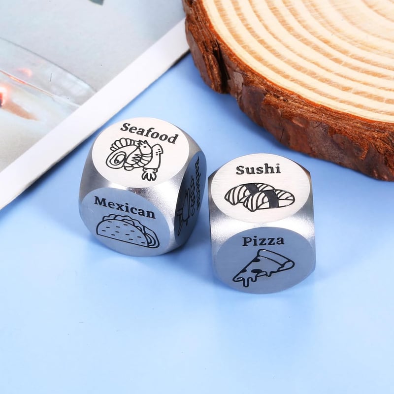 10th Anniversary Food Decision Dice for Couples