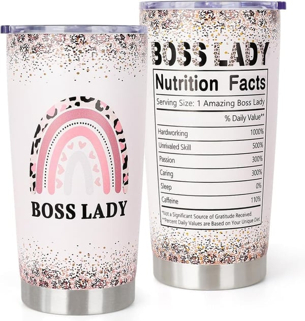 Boss's Day 20 oz Stainless Steel Tumbler - Unique Gift for Women