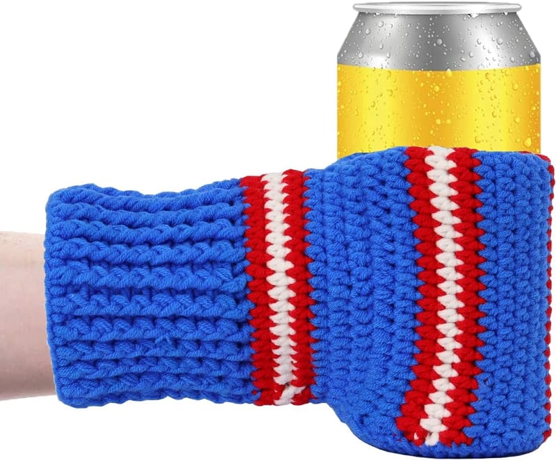 Beer Mitten Gloves - Knit Drink Holders for Gag Gifts