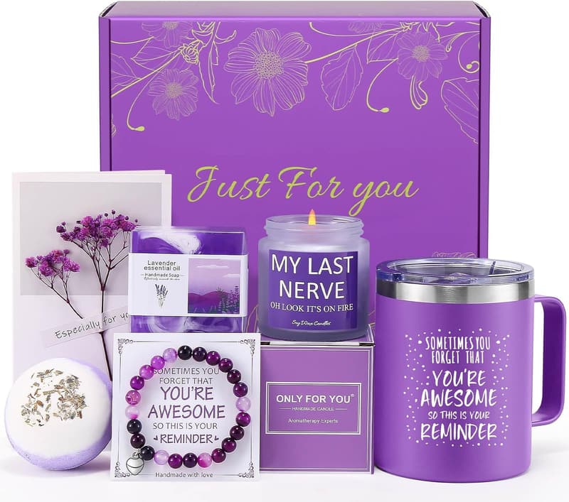 Spa Gift Basket Set for Her - Unique Birthday Gift