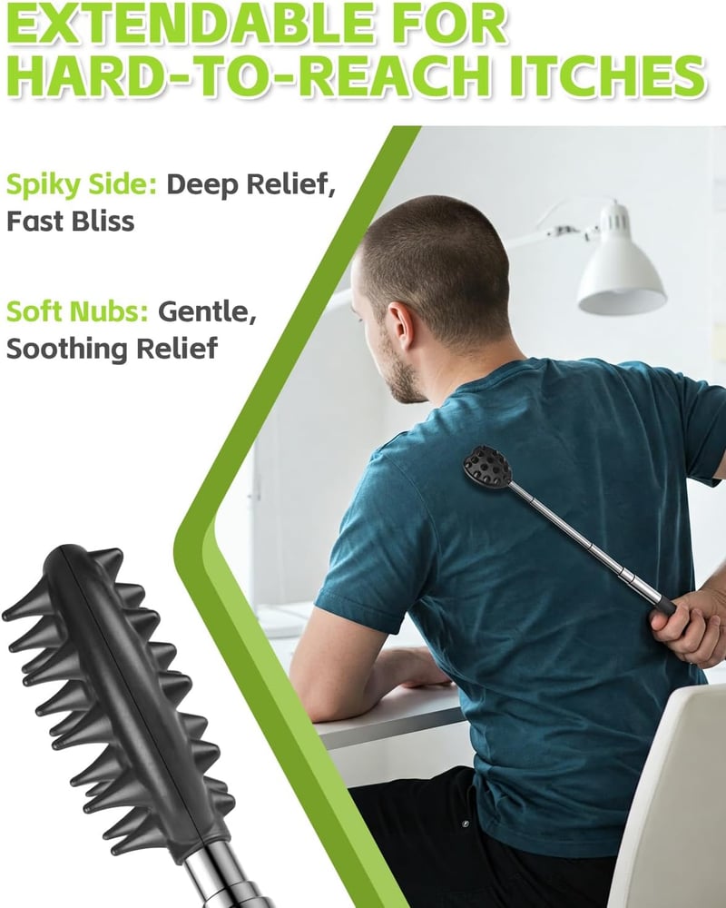 Extendable Metal Back Scratcher - Fun Christmas Gift for Adults