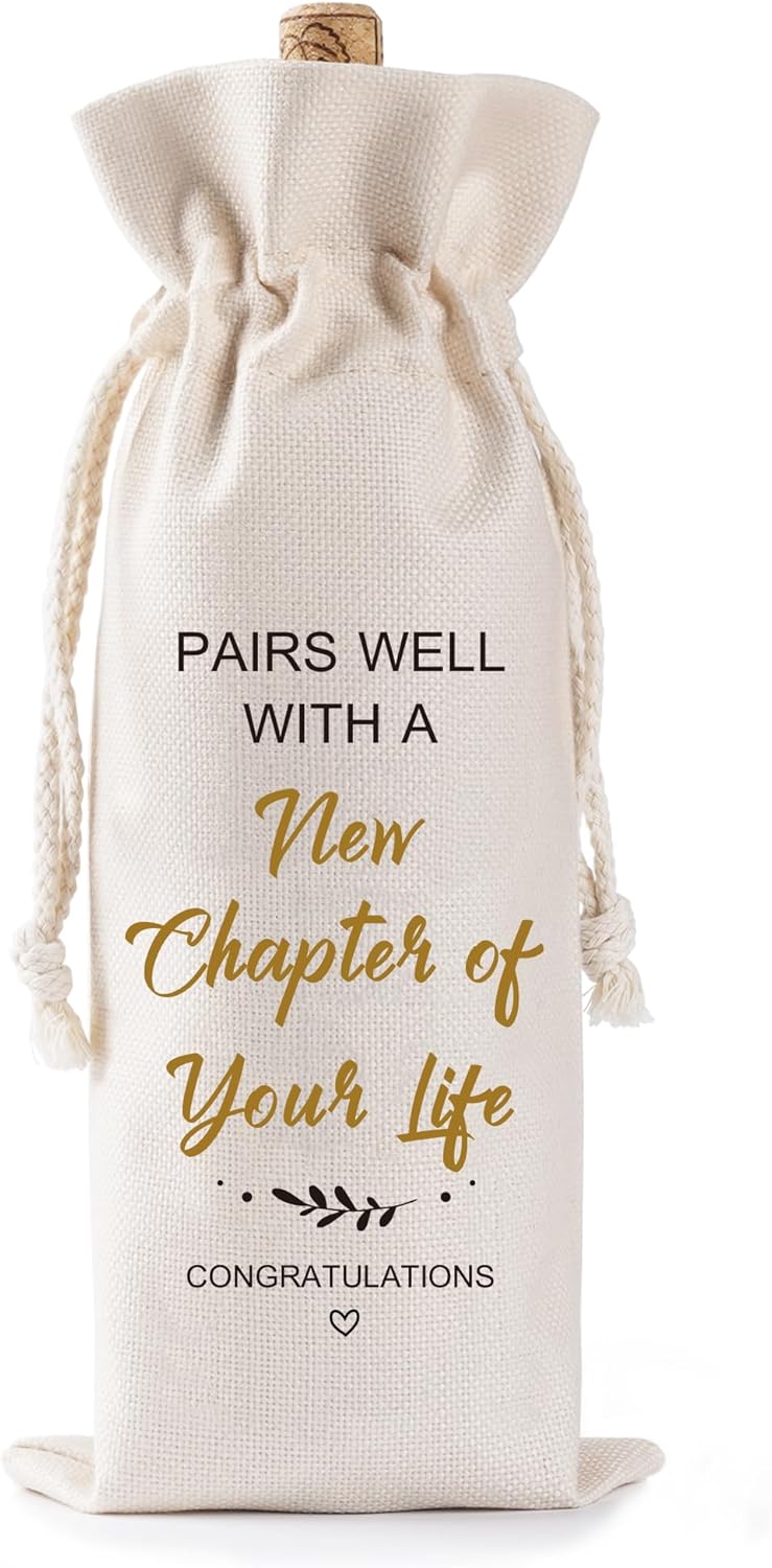 Going Away Gift Bag for Coworkers - New Chapter Wine Bag