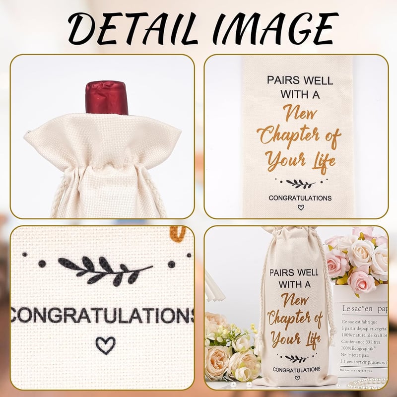 Going Away Gift Bag for Coworkers - New Chapter Wine Bag