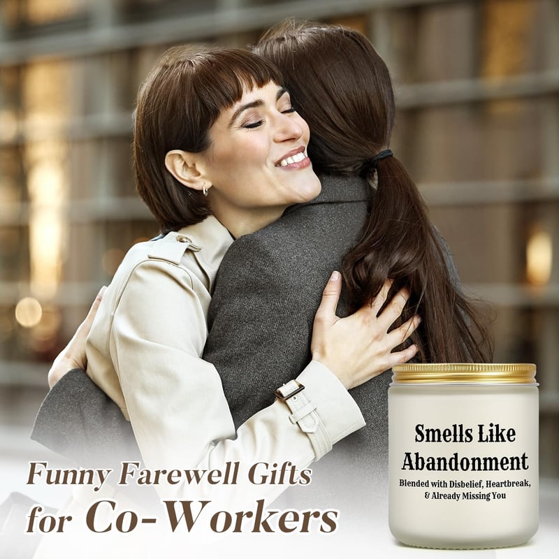 Farewell Gift Candle for Coworker - Funny Lavender Scented