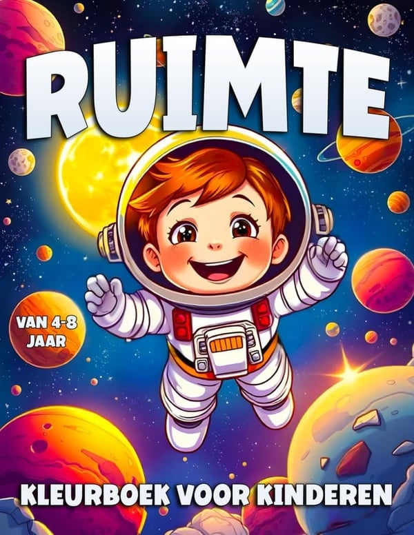 Space Coloring Book for Kids Ages 4-8: Fun Illustrations for Little Astronauts