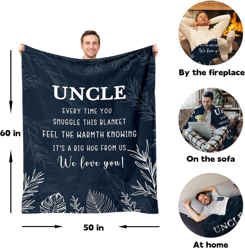 Best Uncle Blanket - Perfect for Father's Day & Birthdays