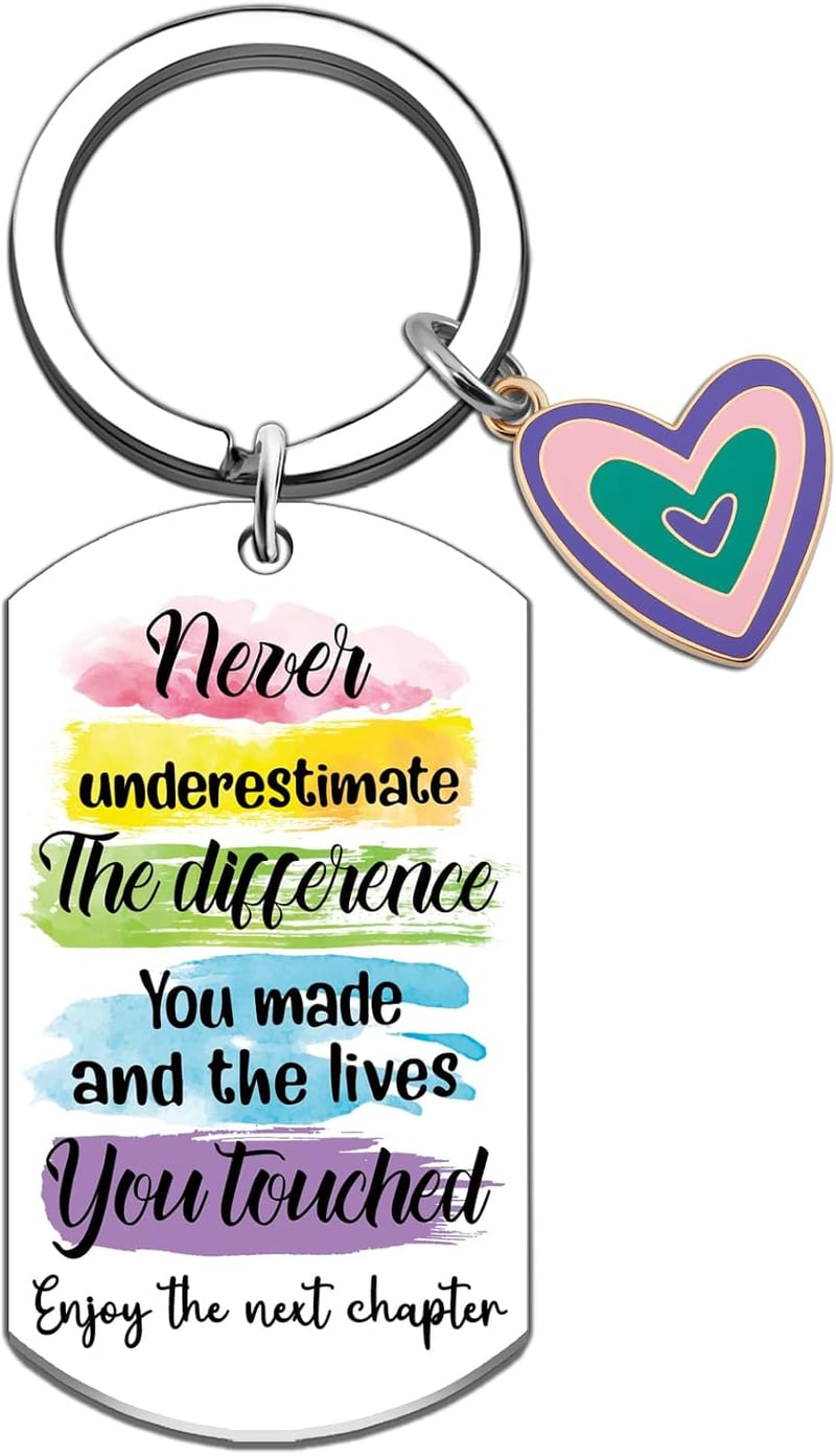 Goodbye Keychain Gift for Women - Ideal for Coworkers & Friends