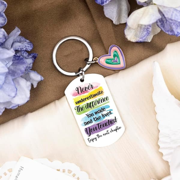Goodbye Keychain Gift for Women - Ideal for Coworkers & Friends