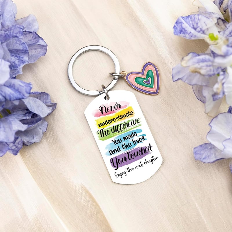 Goodbye Keychain Gift for Women - Ideal for Coworkers & Friends
