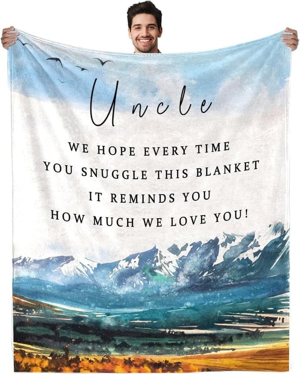 Father's Day Gift: Super Soft Flannel Throw Blanket for Uncles