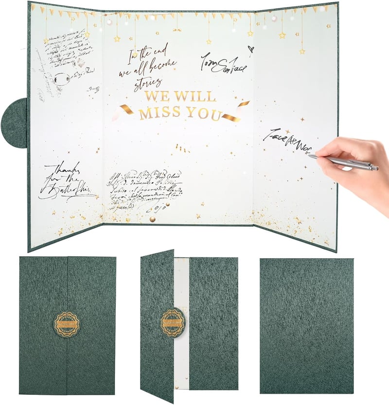 Farewell Guest Book Cards for Going Away Parties