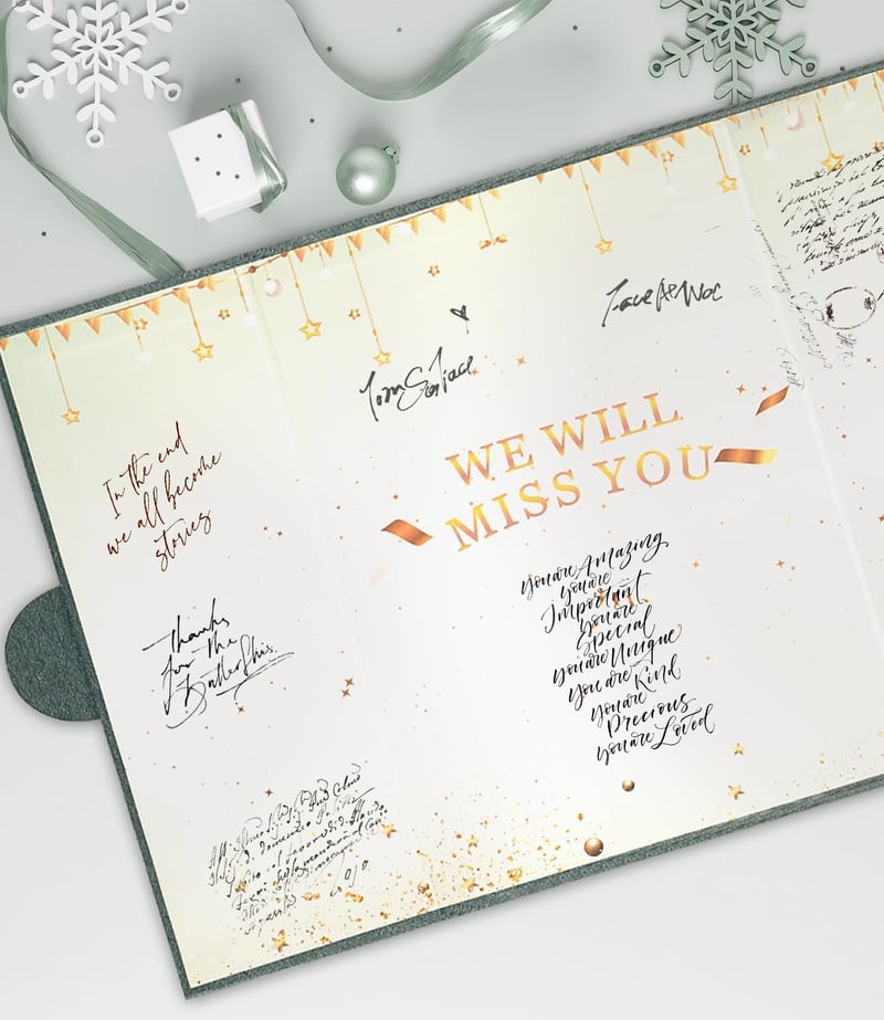 Farewell Guest Book Cards for Going Away Parties