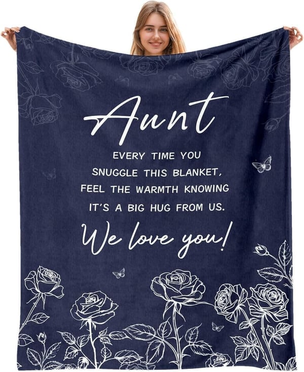 Mother's Day Throw Blanket Gift for Aunt - 50