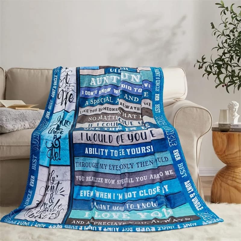Father's Day Soft Throw Blanket for Aunts and Uncles - 50
