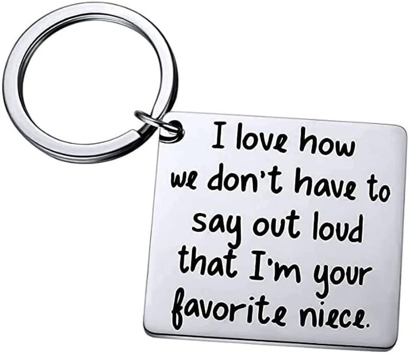 Birthday Gifts Keychain for Aunt & Uncle from Niece