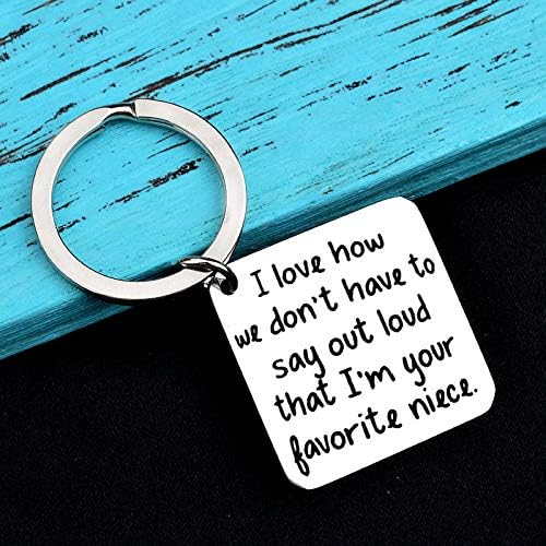 Birthday Gifts Keychain for Aunt & Uncle from Niece