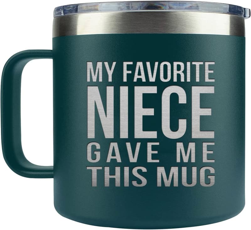Funny Coffee Mug for Uncle and Aunt - Birthday Gift from Niece