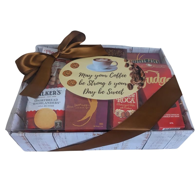 Birthday Coffee Gift Basket with Cookies & Chocolate