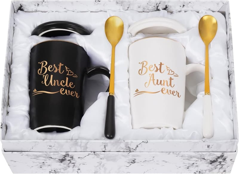 Aunt and Uncle Mug - Best Ever Gift for Any Occasion, 14 oz