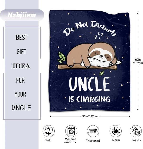 Best Uncle Ever Blanket - Birthday/Father's Day Gift, 50