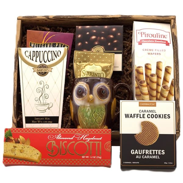 Morning Brew Coffee Lover's Gift Basket with Assorted Coffees & Mug