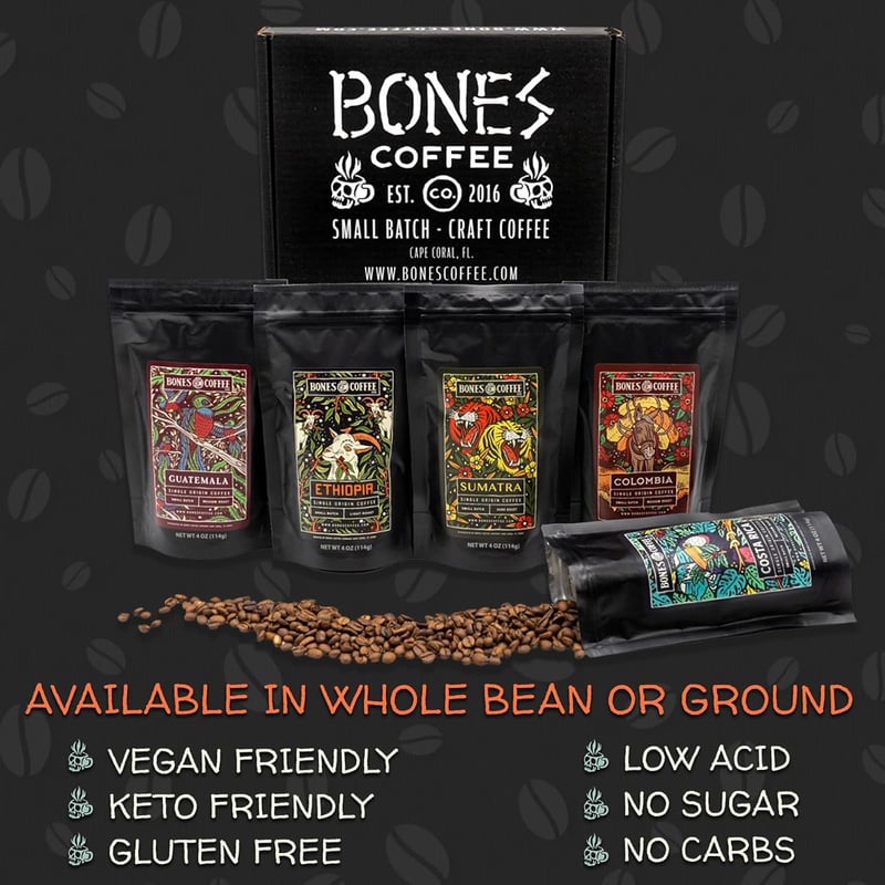 World Tour Coffee Gift Set - 5 Flavored Medium Roast Packs