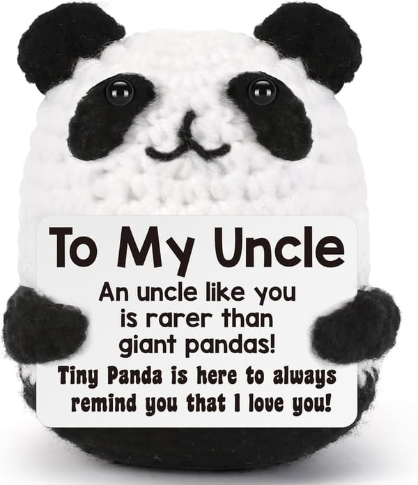 Uncle Gifts: Funny Handmade Crochet Panda for Father's Day & Birthday