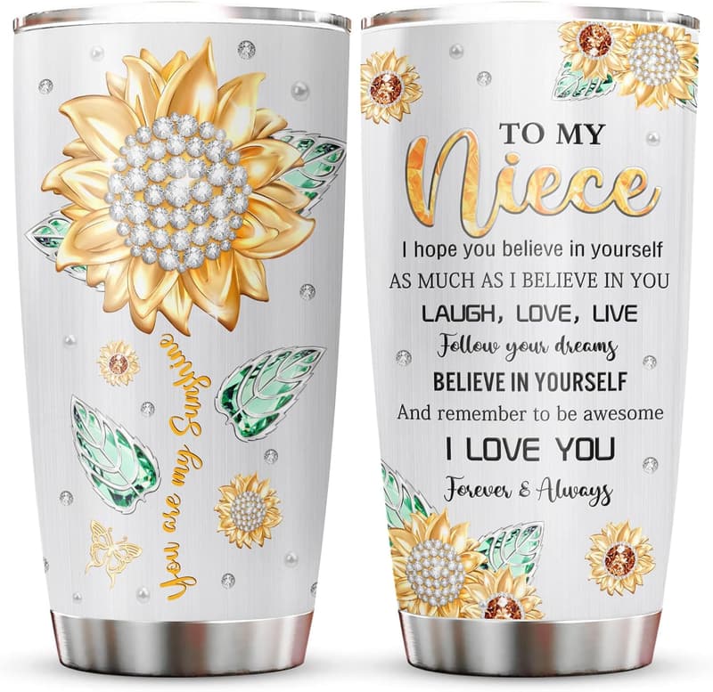 Auntie/Uncle 20oz Tumblers for Niece - Perfect for All Occasions