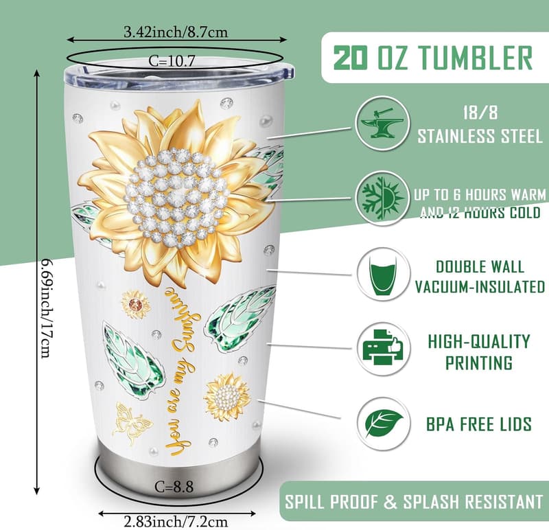 Auntie/Uncle 20oz Tumblers for Niece - Perfect for All Occasions