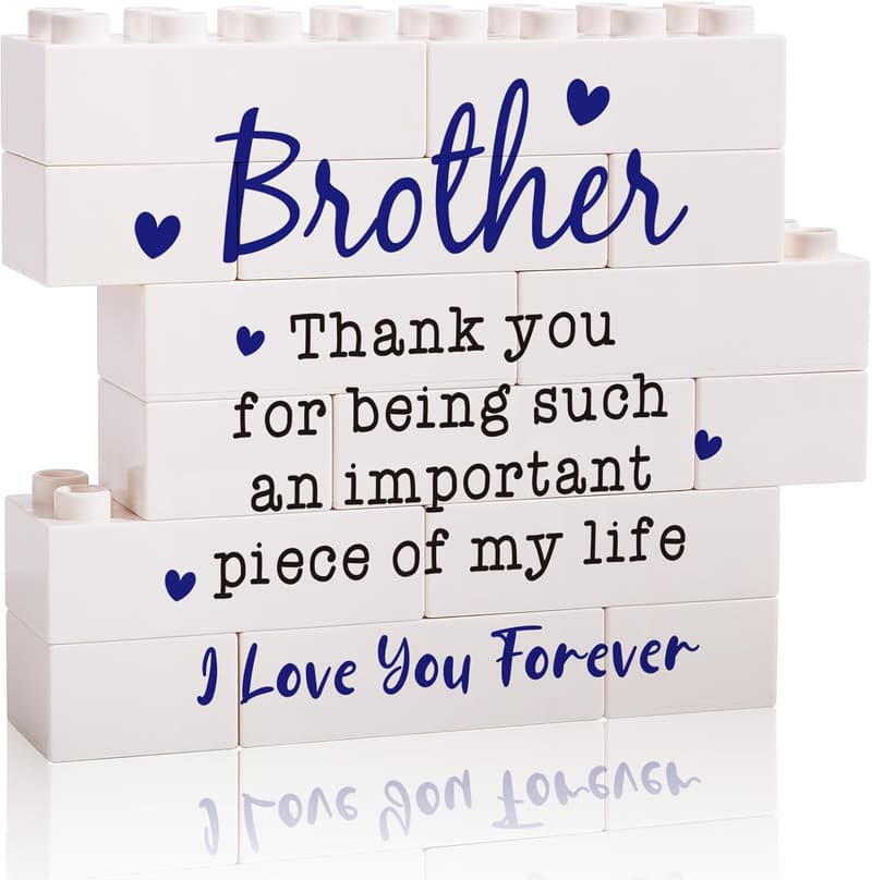 Birthday Desk Plaque for Brother - Appreciation Gift from Sister