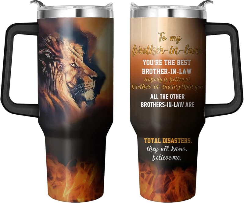 Brother-in-Law Birthday Tumbler - 40 oz Stainless Steel Cup