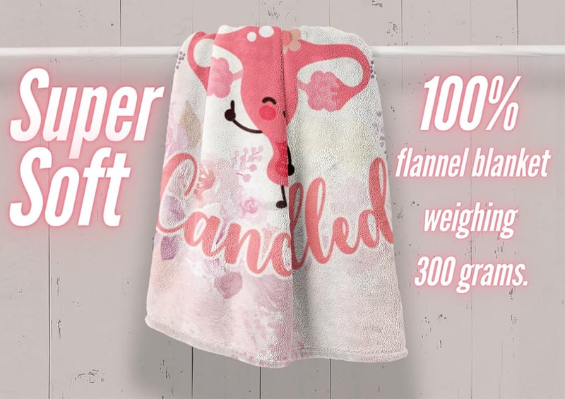 Get Well Soon Flannel Throw Blanket for Women 50