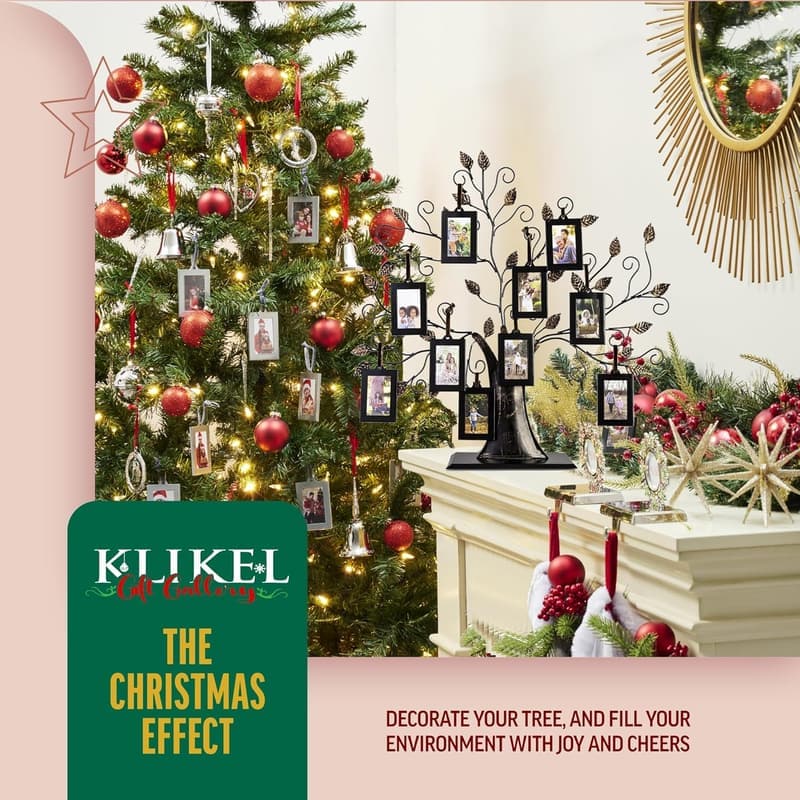 Klikel Family Tree Picture Frame Display with 10 Metal Frames