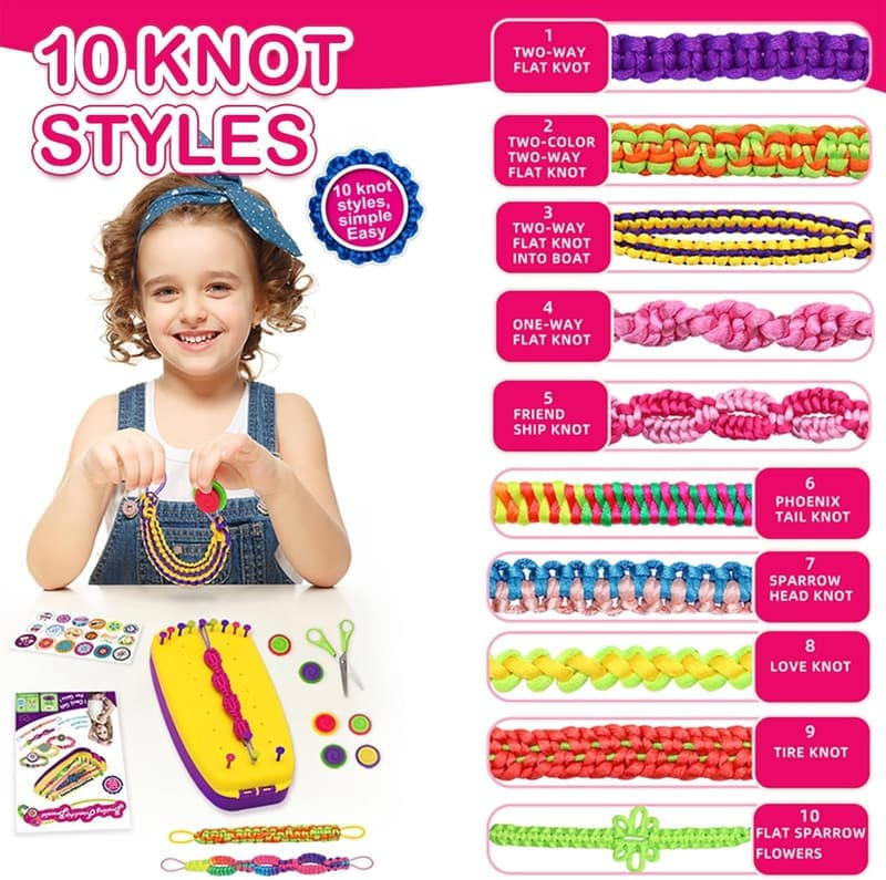 Friendship Bracelet Making Kit for Girls Ages 8-14