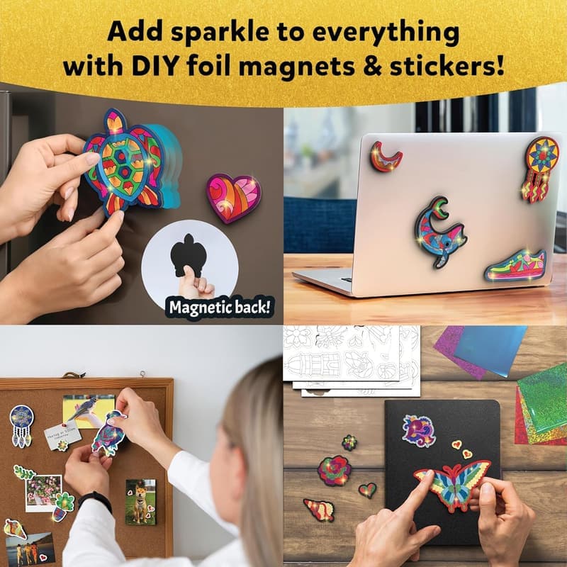 Mess-Free DIY Magnet Art Kit - 60+ Stickers for All Ages