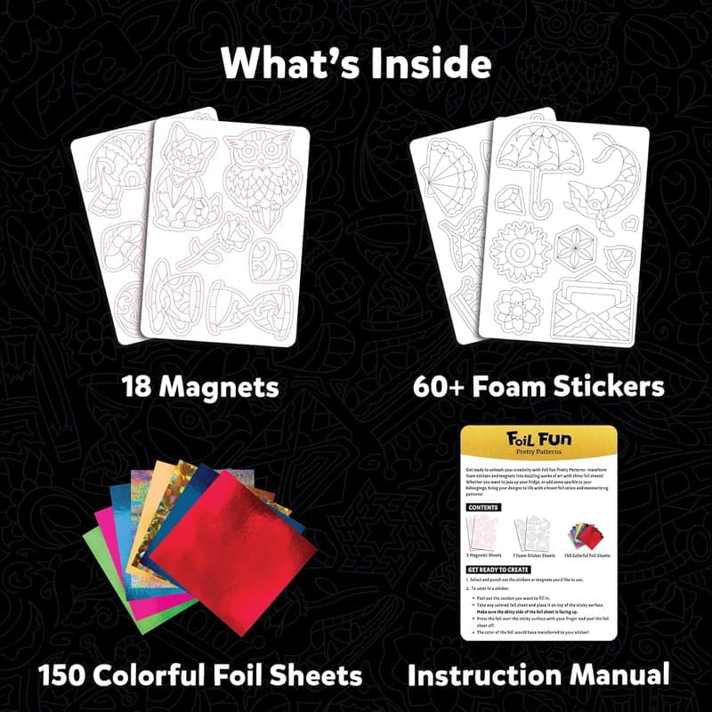 Mess-Free DIY Magnet Art Kit - 60+ Stickers for All Ages