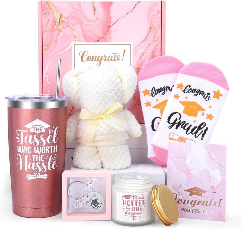 2025 Graduation Gift Basket with Wine Tumbler for Her