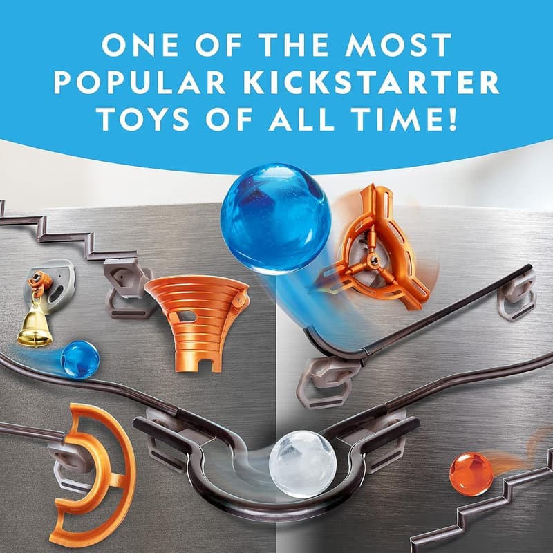 Magnetic Marble Run Building Set - 75-Piece STEM Activity