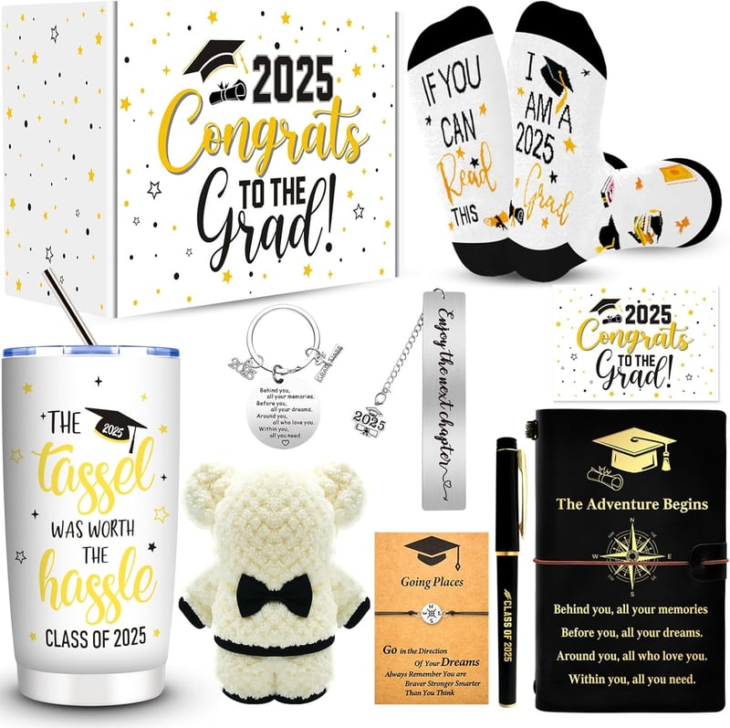2025 Graduation Gift Box Set with Tumbler, Socks & More