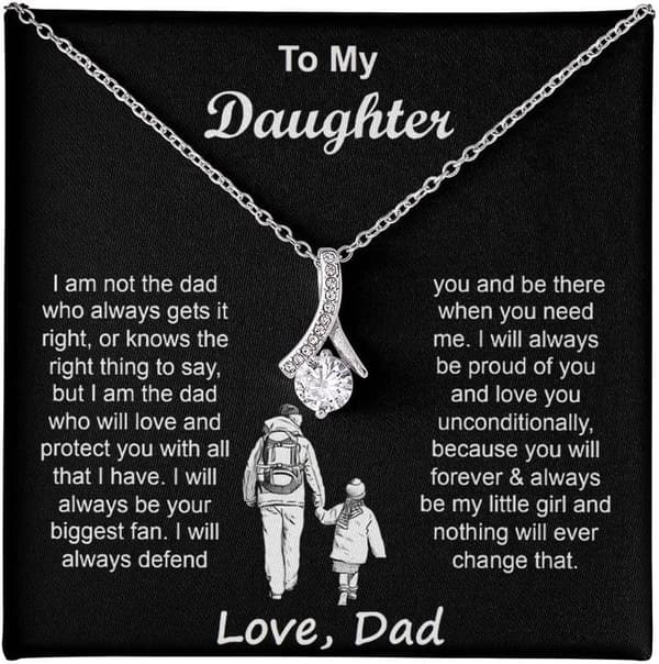 Inspirational Necklace for Daughter - Birthday, Graduation Gift