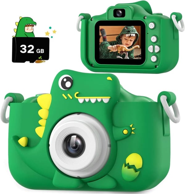 Kids Dinosaur Camera - 1080P HD Gift for Ages 3-12
