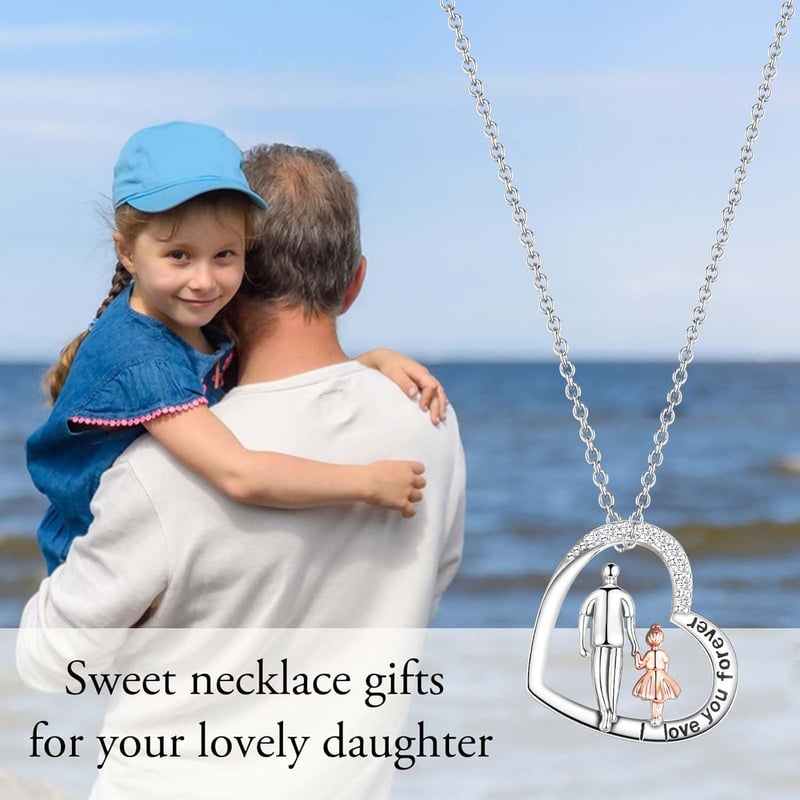 To My Daughter Necklace - Love You Forever Gift from Dad